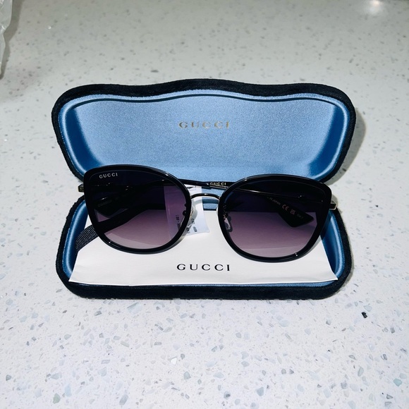 Gucci Square Metal Sunglasses GG0606SK